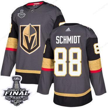 Adidas Golden Knights #88 Nate Schmidt Grey Home Authentic 2018 Stanley Cup Final Stitched NHL Jersey