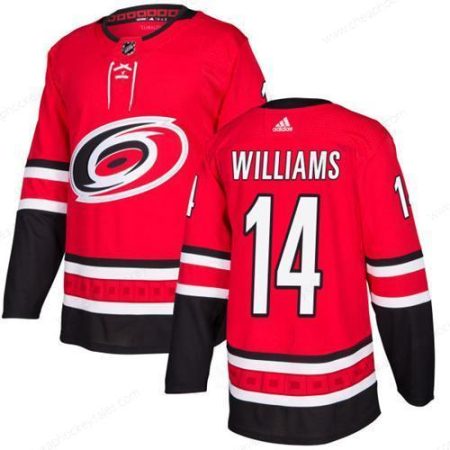 Adidas Hurricanes #14 Justin Williams Red Home Authentic Stitched NHL Jersey