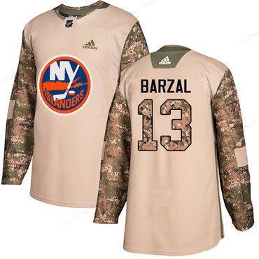 Adidas Islanders #13 Mathew Barzal Camo Authentic 2017 Veterans Day Stitched NHL Jersey