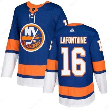 Adidas Islanders #16 Pat Lafontaine Royal Blue Home Authentic Stitched NHL Jersey