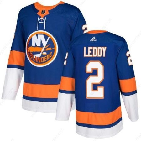 Adidas Islanders #2 Nick Leddy Royal Blue Home Authentic Stitched NHL Jersey