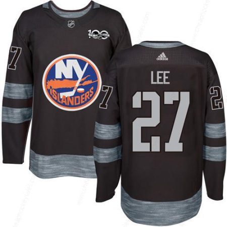 Adidas Islanders #27 Anders Lee Black 1917-2017 100Th Anniversary Stitched NHL Jersey