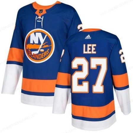 Adidas Islanders #27 Anders Lee Royal Blue Home Authentic Stitched NHL Jersey