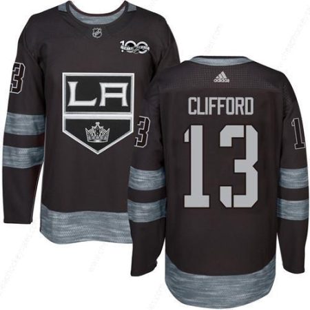 Adidas Kings #13 Kyle Clifford Black 1917-2017 100Th Anniversary Stitched NHL Jersey