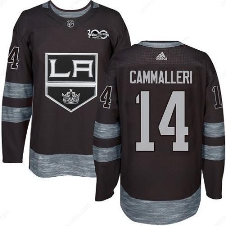 Adidas Kings #14 Mike Cammalleri Black 1917-2017 100Th Anniversary Stitched NHL Jersey