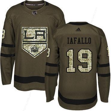 Adidas Kings #19 Alex Iafallo Green Salute To Service Stitched NHL Jersey