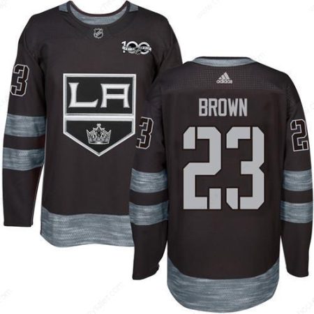 Adidas Kings #23 Dustin Brown Black 1917-2017 100Th Anniversary Stitched NHL Jersey