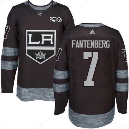 Adidas Kings #7 Oscar Fantenberg Black 1917-2017 100Th Anniversary Stitched NHL Jersey