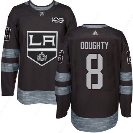 Adidas Kings #8 Drew Doughty Black 1917-2017 100Th Anniversary Stitched NHL Jersey