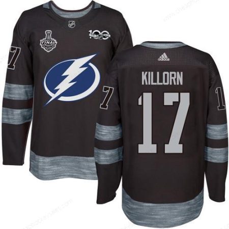 Adidas Lightning #17 Alex Killorn Black 1917-2017 100Th Anniversary 2020 Stanley Cup Final Stitched NHL Jersey