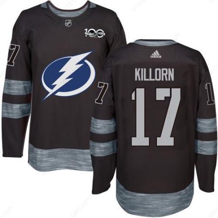 Adidas Lightning #17 Alex Killorn Black 1917-2017 100Th Anniversary Stitched NHL Jersey