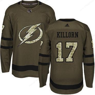 Adidas Lightning #17 Alex Killorn Green Salute To Service Stitched NHL Jersey