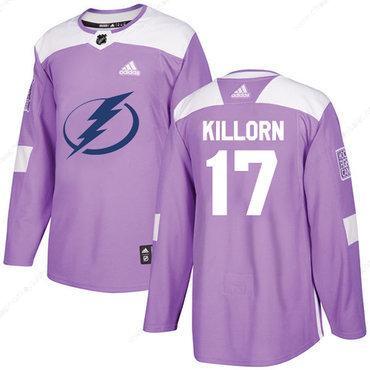 Adidas Lightning #17 Alex Killorn Purple Authentic Fights Cancer Stitched NHL Jersey