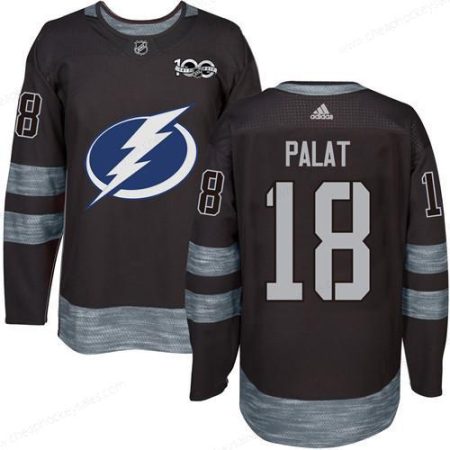 Adidas Lightning #18 Ondrej Palat Black 1917-2017 100Th Anniversary Stitched NHL Jersey