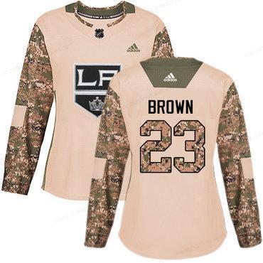 Adidas Los Angeles Kings #23 Dustin Brown Camo Authentic 2017 Veterans Day Women’s Stitched NHL Jersey