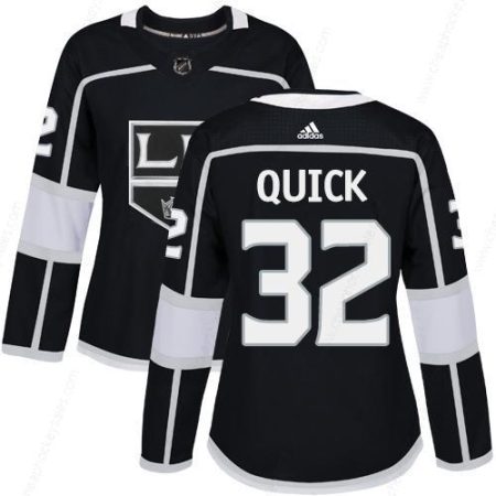 Adidas Los Angeles Kings #32 Jonathan Quick Black Home Authentic Women’s Stitched NHL Jersey