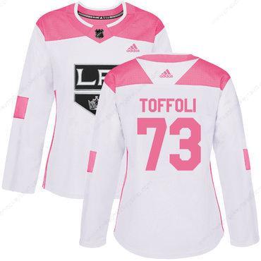 Adidas Los Angeles Kings #73 Tyler Toffoli White Pink Authentic Fashion Women’s Stitched NHL Jersey