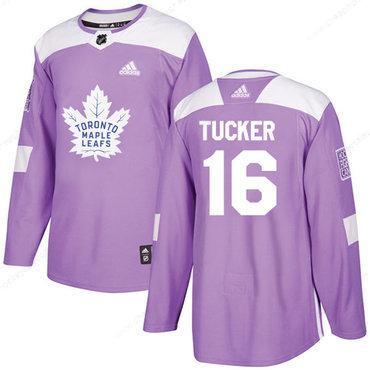 Adidas Maple Leafs #16 Darcy Tucker Purple Authentic Fights Cancer Stitched NHL Jersey