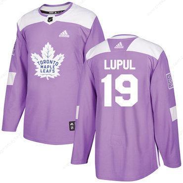 Adidas Maple Leafs #19 Joffrey Lupul Purple Authentic Fights Cancer Stitched NHL Jersey