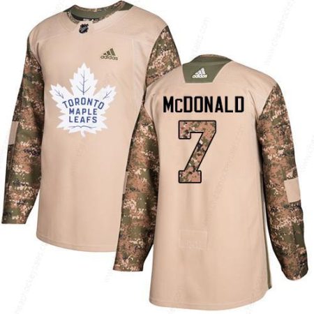 Adidas Maple Leafs #7 Lanny Mcdonald Camo Authentic 2017 Veterans Day Stitched NHL Jersey