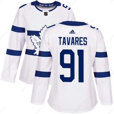 Adidas Maple Leafs #91 John Tavares White Authentic 2018 Stadium Series Women’s Stitched NHL Jersey