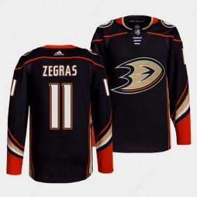 Adidas Men’s Anaheim Ducks #11 Trevor Zegras Black Home Authentic Stitched NHL Jersey