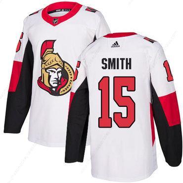 Adidas Men’s Ottawa Senators #15 Zack Smith Authentic White Away NHL Jersey