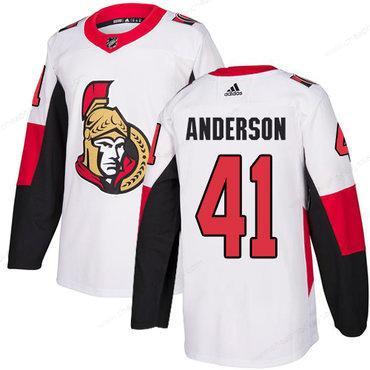 Adidas Men’s Ottawa Senators #41 Craig Anderson Authentic White Away NHL Jersey