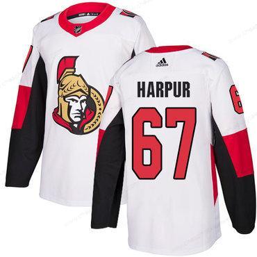 Adidas Men’s Ottawa Senators #67 Ben Harpur Authentic White Away NHL Jersey