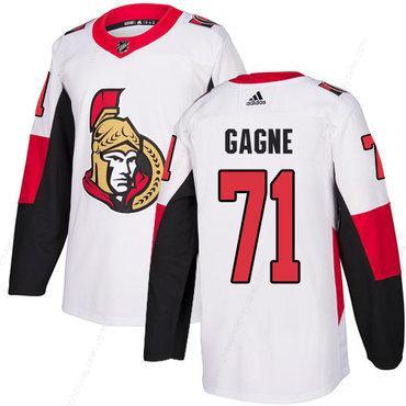 Adidas Men’s Ottawa Senators #71 Gabriel Gagne Authentic White Away NHL Jersey