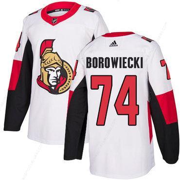 Adidas Men’s Ottawa Senators #74 Mark Borowiecki Authentic White Away NHL Jersey