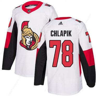 Adidas Men’s Ottawa Senators #78 Filip Chlapik Authentic White Away NHL Jersey