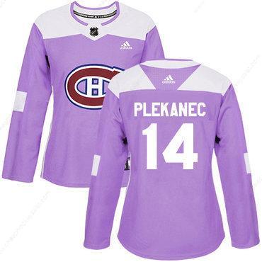 Adidas Montreal Canadiens #14 Tomas Plekanec Purple Authentic Fights Cancer Women’s Stitched NHL Jersey