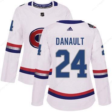 Adidas Montreal Canadiens #24 Phillip Danault White Authentic 2017 100 Classic Women’s Stitched NHL Jersey