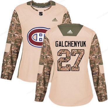 Adidas Montreal Canadiens #27 Alex Galchenyuk Camo Authentic 2017 Veterans Day Women’s Stitched NHL Jersey