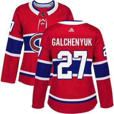 Adidas Montreal Canadiens #27 Alex Galchenyuk Red Home Authentic Women’s Stitched NHL Jersey