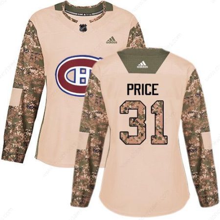 Adidas Montreal Canadiens #31 Carey Price Camo Authentic 2017 Veterans Day Women’s Stitched NHL Jersey