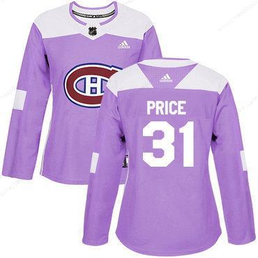 Adidas Montreal Canadiens #31 Carey Price Purple Authentic Fights Cancer Women’s Stitched NHL Jersey