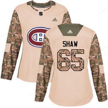 Adidas Montreal Canadiens #65 Andrew Shaw Camo Authentic 2017 Veterans Day Women’s Stitched NHL Jersey