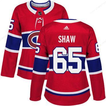 Adidas Montreal Canadiens #65 Andrew Shaw Red Home Authentic Women’s Stitched NHL Jersey