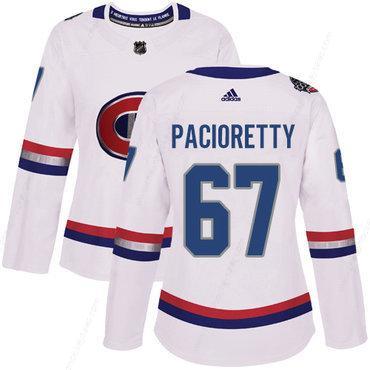 Adidas Montreal Canadiens #67 Max Pacioretty White Authentic 2017 100 Classic Women’s Stitched NHL Jersey