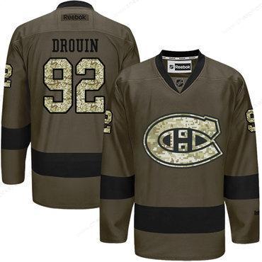 Adidas Montreal Canadiens #92 Jonathan Drouin Green Salute To Service Stitched Youth NHL Jersey