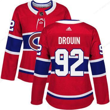 Adidas Montreal Canadiens #92 Jonathan Drouin Red Home Authentic Women’s Stitched NHL Jersey