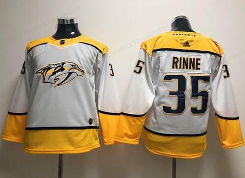 Adidas Nashville Predators #35 Pekka Rinne White Road Authentic Stitched Youth NHL Jersey