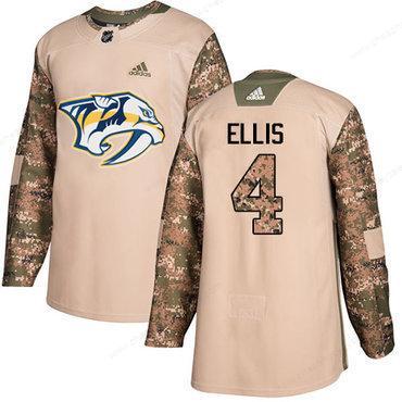 Adidas Nashville Predators #4 Ryan Ellis Camo Authentic 2017 Veterans Day Stitched Youth NHL Jersey