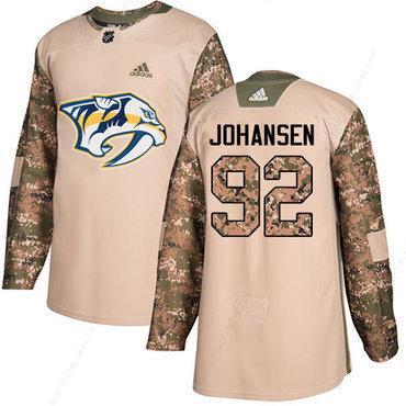 Adidas Nashville Predators #92 Ryan Johansen Camo Authentic 2017 Veterans Day Stitched Youth NHL Jersey