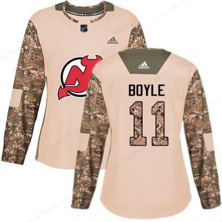 Adidas New Jersey Devils #11 Brian Boyle Camo Authentic 2017 Veterans Day Women’s Stitched NHL Jersey