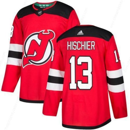 Adidas New Jersey Devils #13 Nico Hischier Red Home Authentic Stitched NHL Jersey