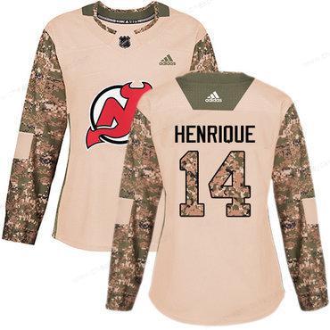 Adidas New Jersey Devils #14 Adam Henrique Camo Authentic 2017 Veterans Day Women’s Stitched NHL Jersey