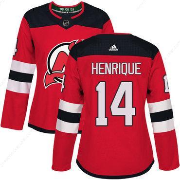 Adidas New Jersey Devils #14 Adam Henrique Red Home Authentic Women’s Stitched NHL Jersey